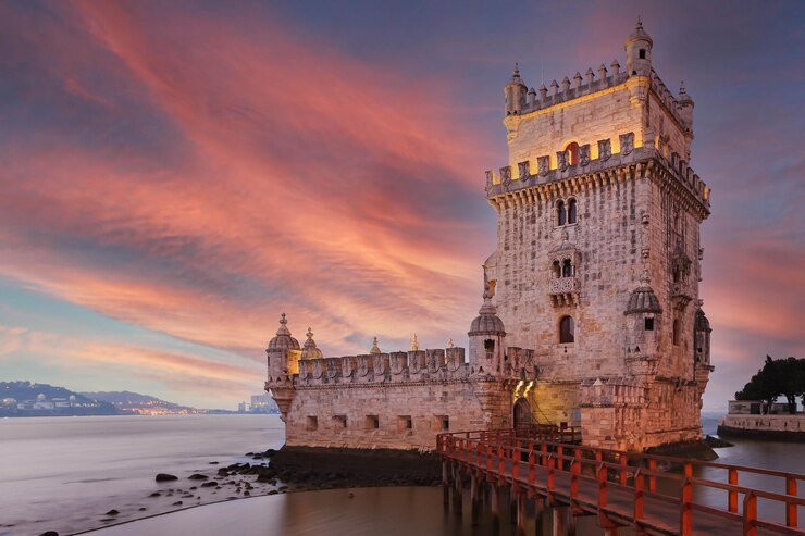 достопримечательность башни белен в лиссабоне